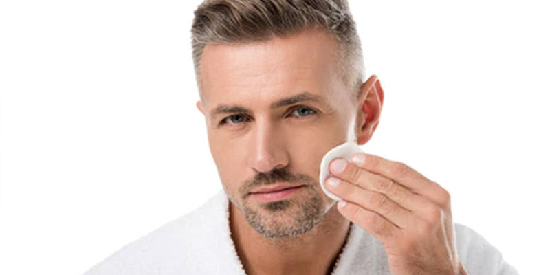 Adult man skin care