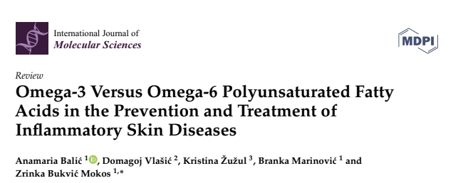 Omega-3 Versus Omega-6 Polyunsaturated Fatty Acids in the Prevention and Treatment of Inflammatory Skin Diseases