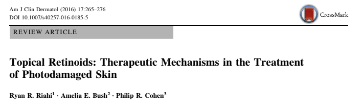 Topical Retinoids: Therapeutic Mechanisms in the Treatment of Photodamaged Skin