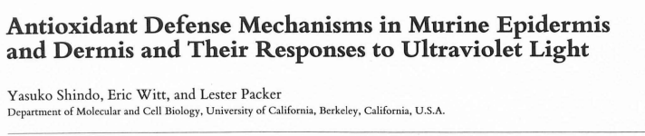 Antioxidant Defense Mechanisms in Murine Epidermis and Dermis and Their Responses to Ultraviolet Light