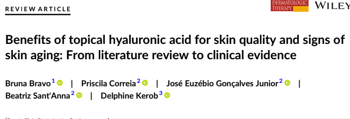 Benefits of topical hyaluronic acid for skin quality and signs of skin aging: From literature review to clinical evidence