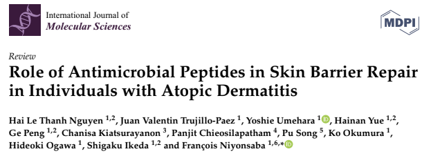 Role of Antimicrobial Peptides in Skin Barrier Repair in Individuals with Atopic Dermatitis